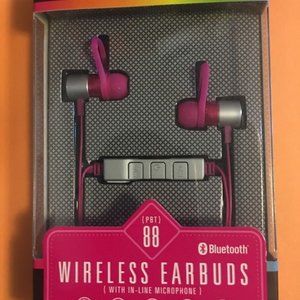 Polaroid PBT88 HD Bluetooth Earbuds Pink